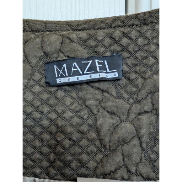 Mazel Olive Green Quilted Lined Button Up Jacket One Size - Picture 7 of 10
